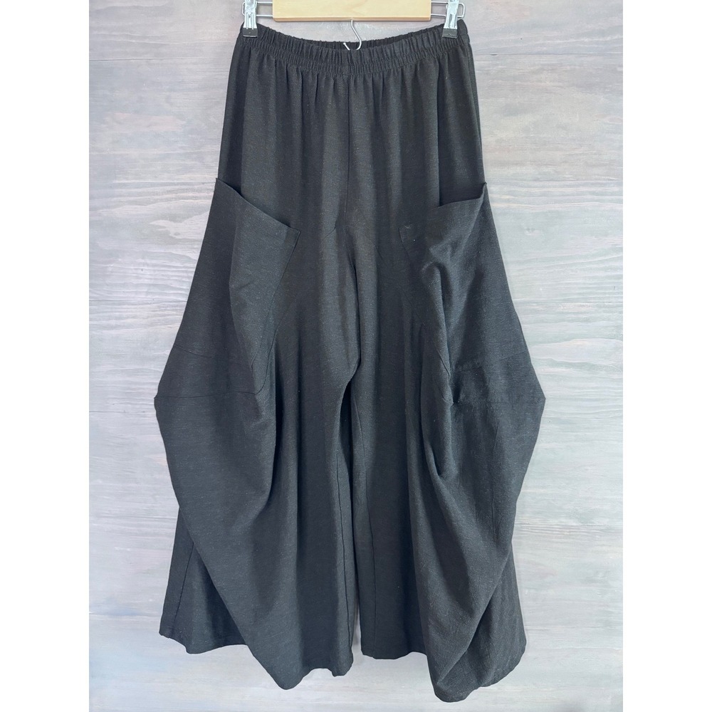 Dress To Kill Black Harem Wide Leg‎ Pants Barrel Lantern Balloon Size 1 USA Made
